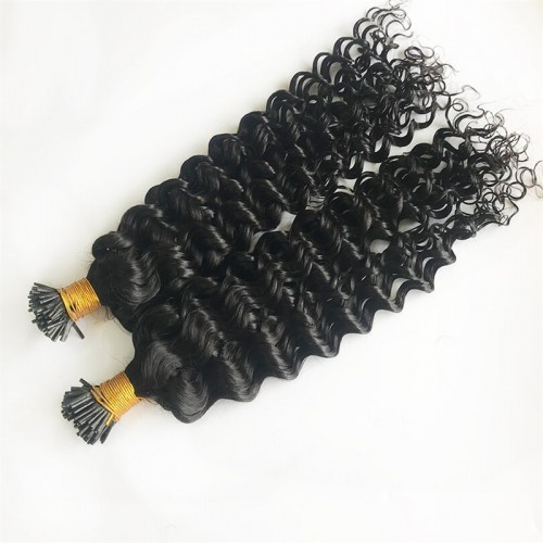 Human Hair I Tip Hair Extensions Deep Curly | Human Hair Wig | Lace Front